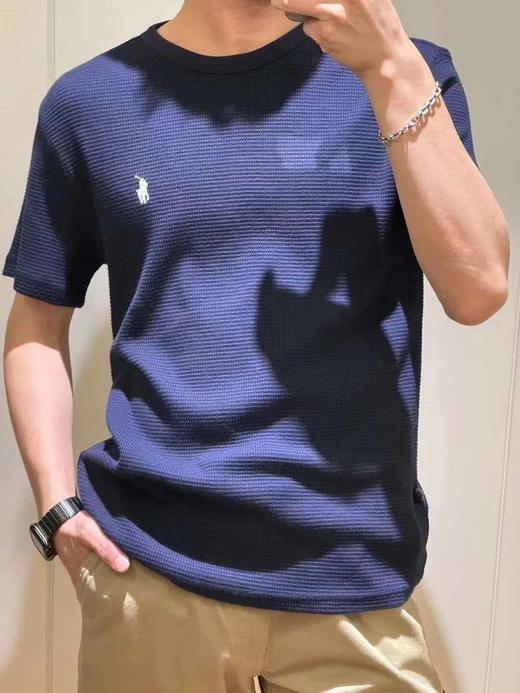 拉夫劳伦  26新款polo华夫格圆领T恤情侣款 商品图1