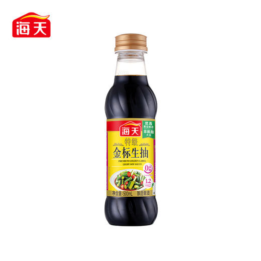 海天 特级金标生抽500mL*1瓶新鲜健康美味压榨 KJDF-20220413-10 商品图0