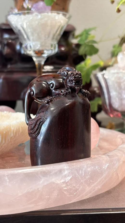 【小叶紫檀貔貅摆件】| 大梦香堂 商品图0