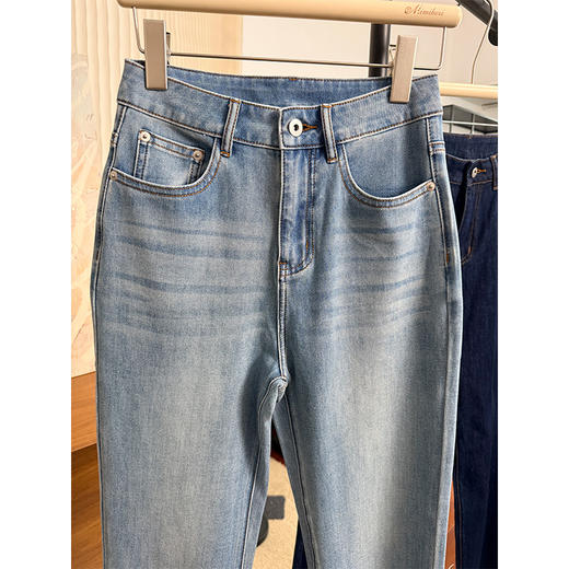 【贝拉推荐】冷晶醋酸牛仔裤 九分直筒法棍牛仔裤 前进ADVANCE冷晶醋酸四面弹FREE CROSS九分直筒春夏牛仔神裤 轻！薄！软！弹！ 商品图7