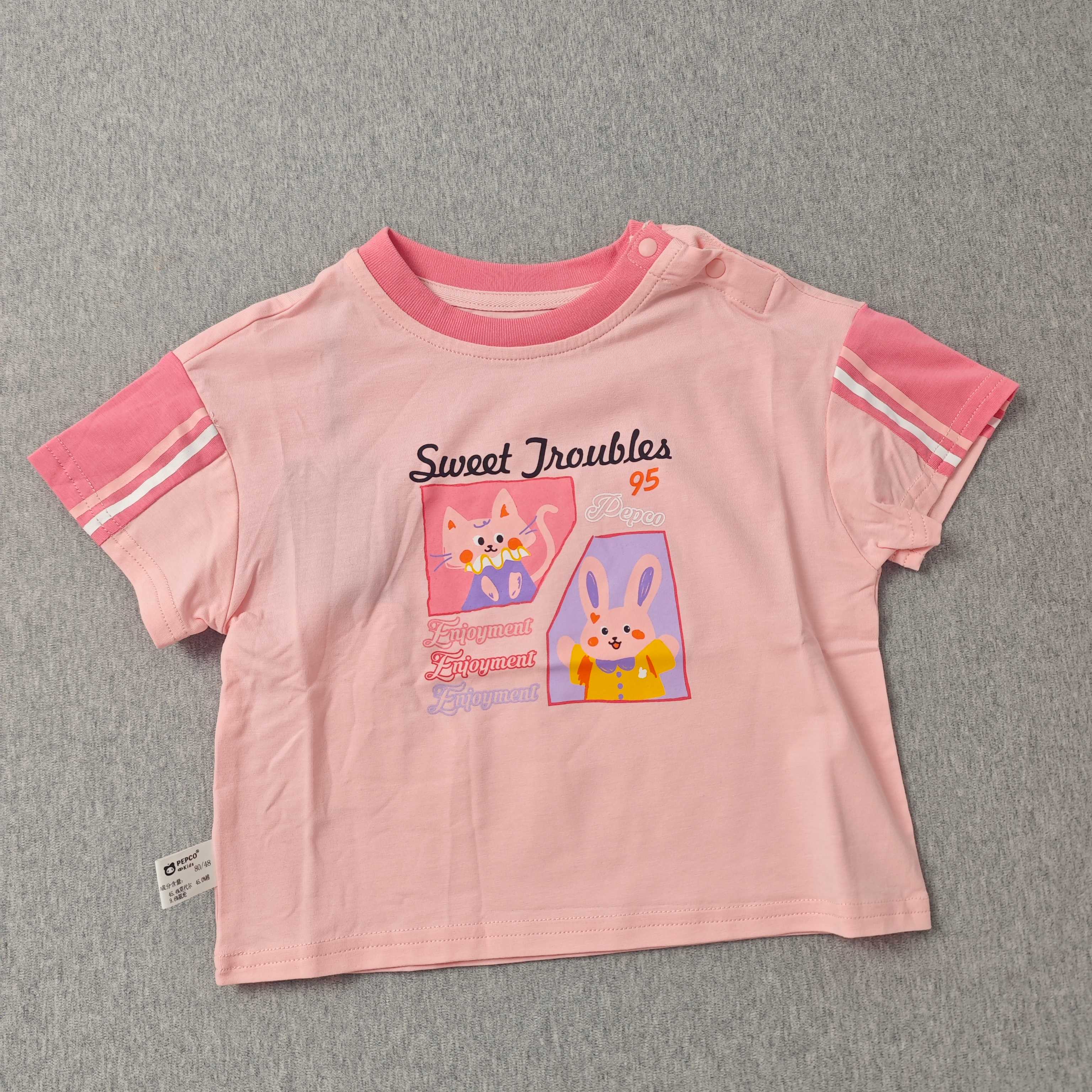 404-童圆领短袖针织衫