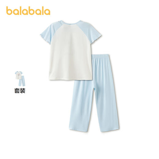 【三丽鸥IP商场同款】巴拉巴拉儿童睡衣套装夏季空调服女童家居服 商品图1