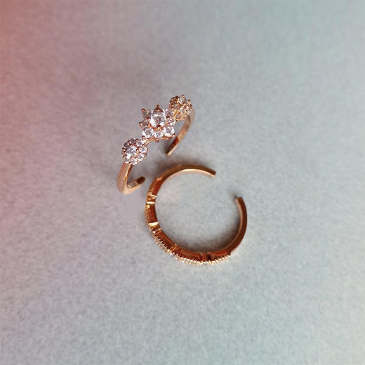 LHWINDSO 温莎珠宝 摩登爱情戒指/耳环 商品图1