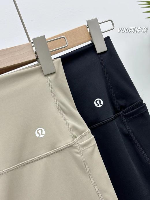 F040913内衣短裤套装春夏新款双面云感聚拢提臀收腹运动内衣+瑜伽短裤套装 商品图5