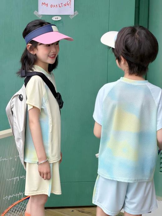 蕉*?同款面料 福利款29.9/套【喜林贝尔 炫彩速干·A类凉皮运动防晒套装】降温黑科技 速干面料 5秒瞬吸体热 原纱防晒 UPF50+ 商品图2