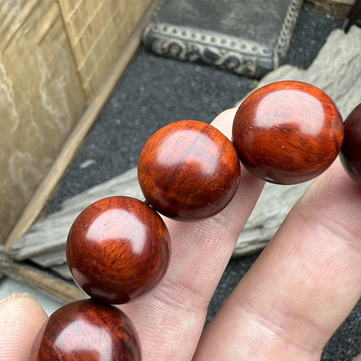 【青山特惠】1.8*13颗-5星带水波小叶紫檀 商品图2