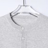 SDSA男装2026新款高贵轻奢简纯色半纽扣亨利领肌理针织短袖T恤 商品缩略图1