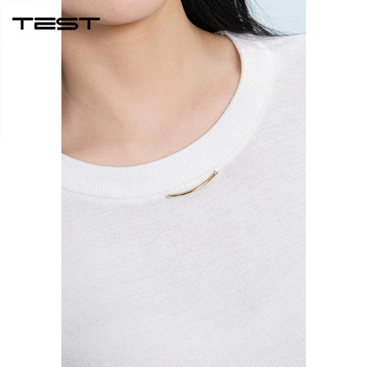 夏上新松弛感宽松显瘦遮肉百搭针织衫短袖1262040 商品图5