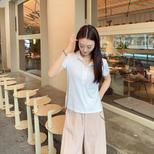 火桐hooton 速干瑜伽polo短袖 商品图1