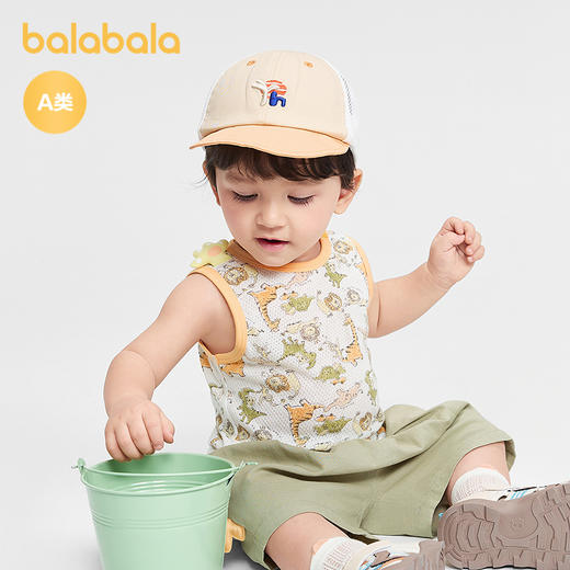 【商场同款】巴拉巴拉宝宝背心婴儿上衣2026新款夏季透气舒适萌趣 商品图2