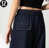 F040902春夏季新款藏青天丝牛仔面料垂坠感拉满柔软透气不闷汗阔腿裤长裤 商品缩略图6