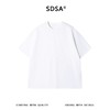 SDSA男装2026新款高贵轻奢韩系宽松极简线条刺绣圆领短袖T恤百搭 商品缩略图0