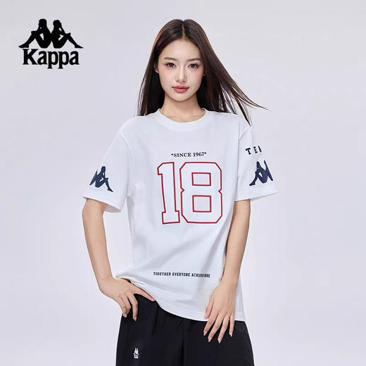 MJ| Kappa卡帕男装女装2025夏季新款运动休闲透气短袖T恤KPCJBTD13 商品图1