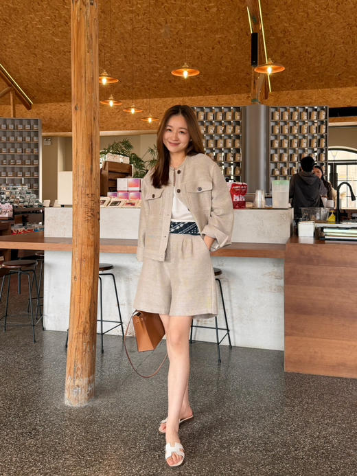 2604214    麻棉 亮丝 休闲外套 商品图5