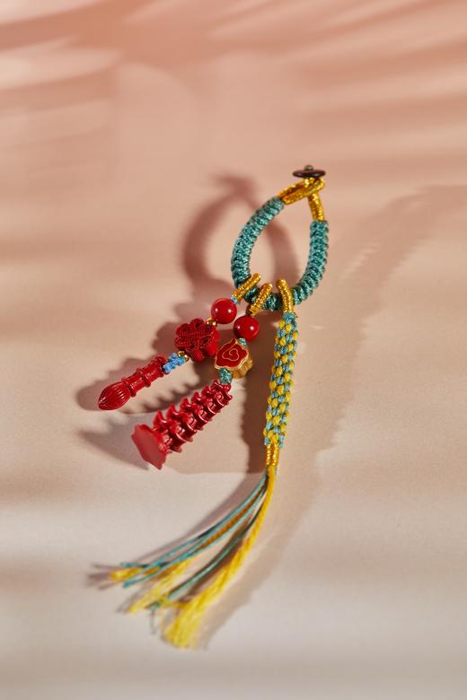 一周发货【包挂】天然朱砂平安扣挂件，草莓熊朱砂包挂 没有烦恼，朱砂文昌塔包挂，学生书包挂件 学业进步考试必备 送孩子送考生~ 商品图9