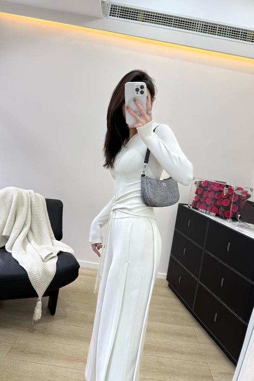 露露  Softstreme 超重工的空气层+罗纹拼接阔腿裤 商品图2