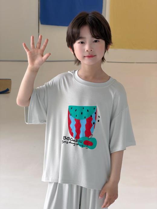 【喜林贝尔】冰淇淋色系天丝莫代尔家居服儿童套装 80-170码 居家/外出两穿??A类婴幼儿品质标准 商品图1