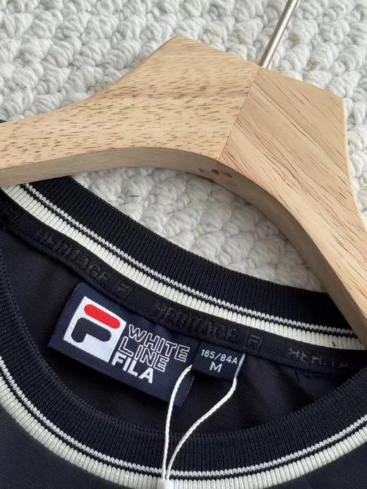 F040935夏季新款复古学院风纯色刺绣吸湿透气女子宽松休闲T恤连衣裙 商品图7