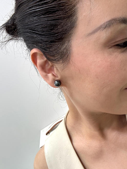 【日本溯源之旅】classic18k金孔雀绿珍珠耳夹10-11mm（展会产品拍下后不支持7天无理由退换货） 商品图3