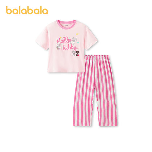 【商场同款】巴拉巴拉女童睡衣套装夏季空调服大童短袖套装家居服 商品图4