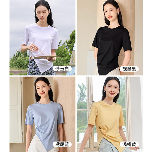 优选丨防晒凉感桑蚕丝丝光T恤两 商品图9