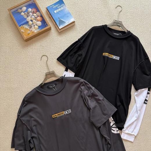 F040922夏季新款户外时尚休闲宽松日常通勤复古长袖圆领T恤 商品图3