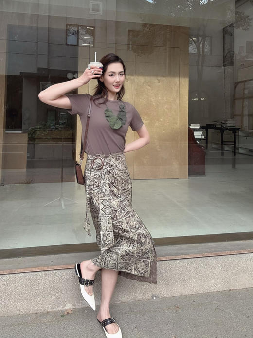 【纸片人】噢蜜ooomeooo圆扣半身裙 商品图9