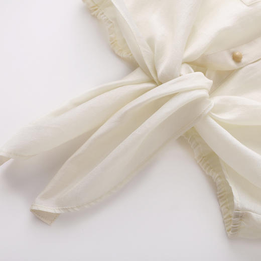 「高货wl」全新升级【铂金会员395/天猫529/差价134】(99158)洛诗琳2026气质度假风天丝醋酸衬衫+复古印花半身裙两件套 商品图2