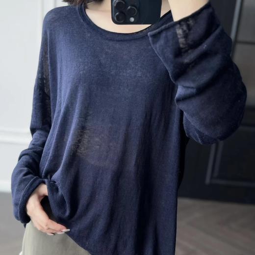 重磅渠道   isy意大利纱线罩衫  慵懒氛围感  55桑蚕丝45亚麻  春夏必备！ 商品图6