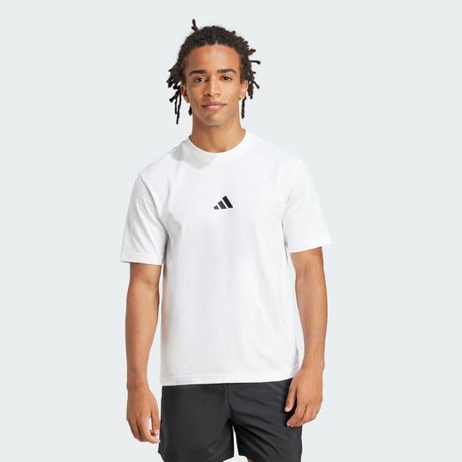 Adidas阿迪达斯ESSENTIALS SINGLE JERSEY T-SHIRT 纯棉运动休闲短袖T恤JF1092 商品图3