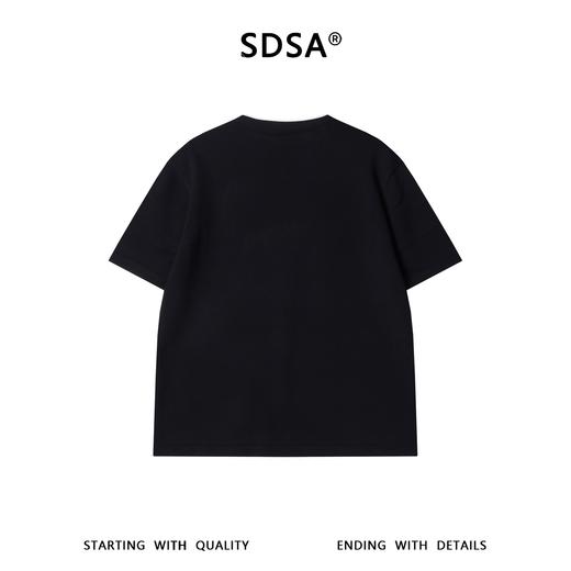 SDSA男装2026新款高贵轻奢休闲撞色半纽扣圆领短袖T恤针织休闲潮 商品图4