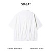 SDSA男装2026新款轻奢日系纯色提花格纹短袖衬衫双口袋百搭亲肤 商品缩略图4