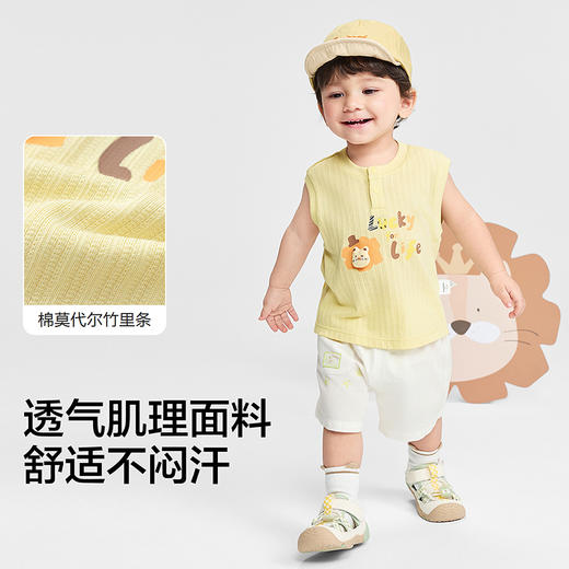 【商场同款】巴拉巴拉宝宝套装婴儿两件套男童2026新款夏装休闲萌 商品图3
