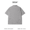 SDSA男装2026新款高贵轻奢简约日系纽扣翻领针织短袖T恤百搭时尚 商品缩略图4