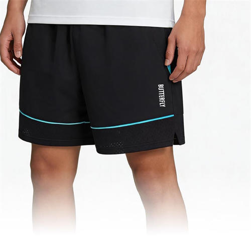 Butterfly蝴蝶乒乓短裤运动短裤BWS-337黑色速干透气宽松轻量运动裤 商品图1