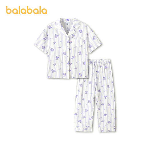 【三丽鸥IP商场同款】巴拉巴拉女童睡衣套装夏空调服甜美蕾丝花边 商品图4