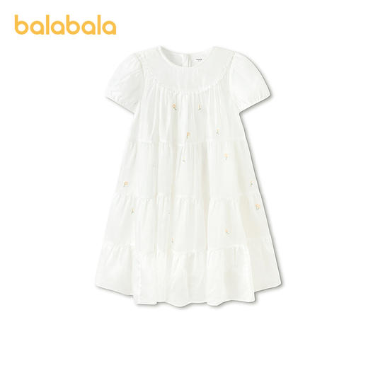 【商场同款】巴拉巴拉女童裙子儿童连衣裙2026新款夏装公主裙刺绣 商品图4