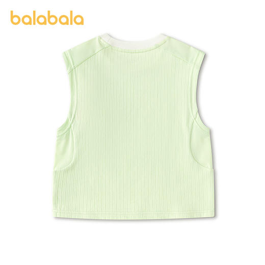【商场同款】巴拉巴拉童装儿童背心男童2026新款夏季拼色无袖上衣 商品图2
