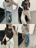 DYJ2602617绢丝小马刺绣条纹T 商品缩略图8