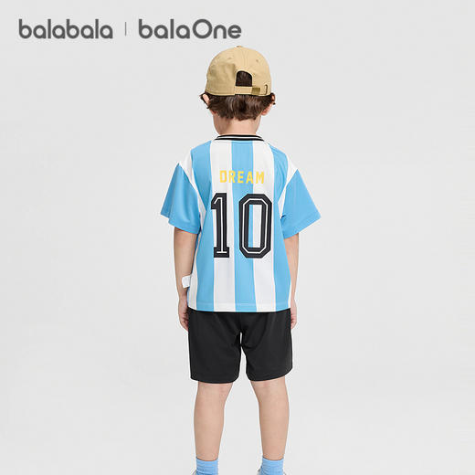 巴拉巴拉男童短袖套装儿童宝宝两件套2026新款夏装简约吸湿速干爽 商品图2