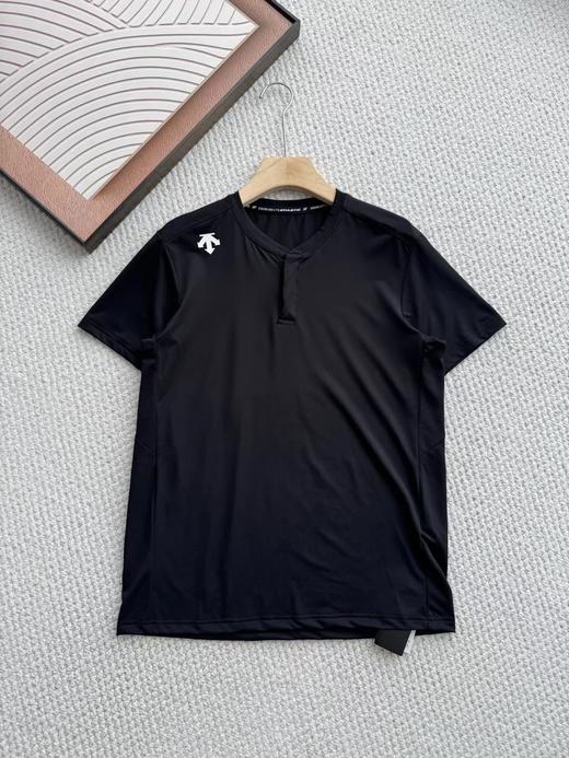 F040905春夏季新款户外运动男士亨利领吸湿速干防晒短袖T恤 商品图4