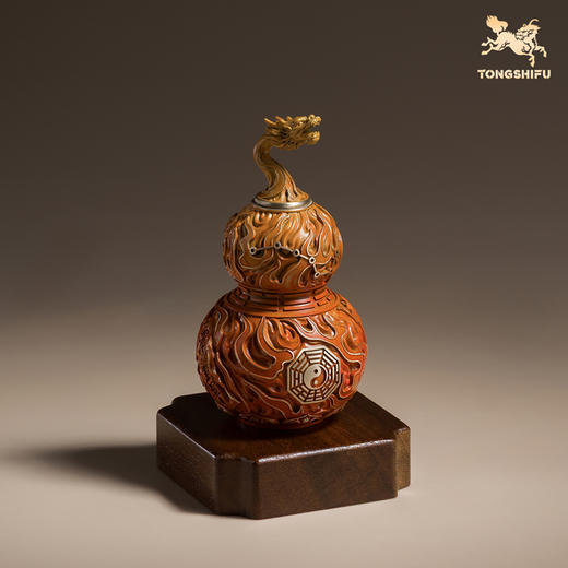 铜师傅《太极龙吟》龙头葫芦铜工艺品桌面摆件 开业装饰礼品 商品图3