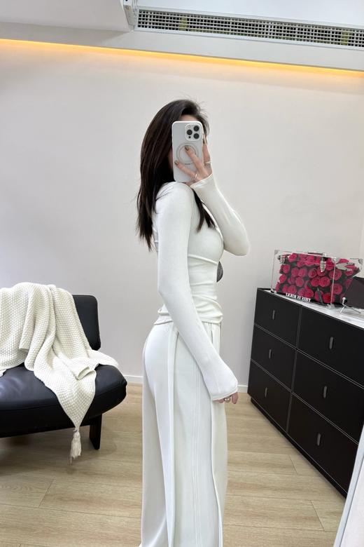 露露  Softstreme 超重工的空气层+罗纹拼接阔腿裤 商品图3