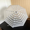 【坚固耐用！晴雨两用】猫咪磨砂晴雨两用清新米透明雨伞可爱兔全自动儿童菲折叠卡通学生。xb 商品缩略图3
