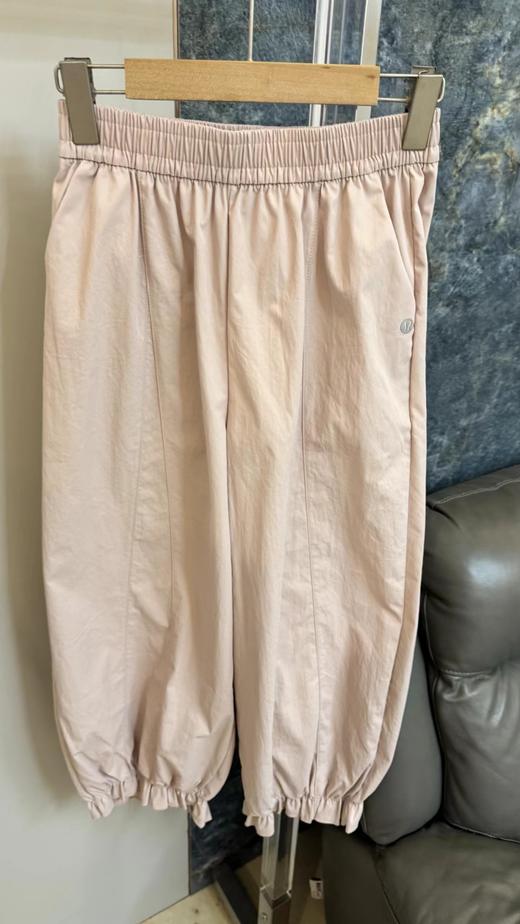 F040904春夏季新款亲肤透气休闲通勤日常百搭荷叶边束脚裤长裤 商品图4