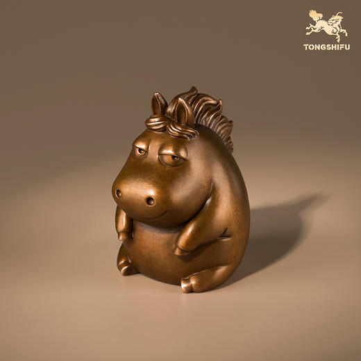 铜师傅《傲娇十二生肖》桌面创意生肖吉祥物紫铜摆件 家居装饰品 商品图7