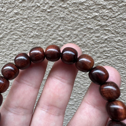 【青山特价】9.3*10mm22颗 海黄紫油梨带水波 老料手串 h26 商品图2