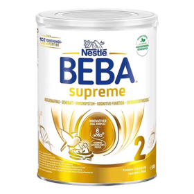 【不含税价跨境】【52550742F1】27.9月德国雀巢NestléBEBA版SUPREME婴幼儿奶粉2段 800g/罐（6种HMO）（新版包装）