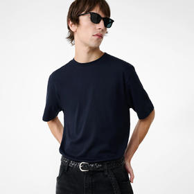 STUDIO NICHOLSON JERSEY - BRANDED 男装宽松廓形针织短袖T恤