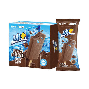 蒙牛冰+巧克力口味雪泥70gx5支雪糕冰淇淋奶糕冷饮（家庭装） 商品图3